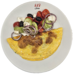 Omlet spanać sir